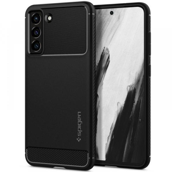 OUTLET: Etui Spigen Rugged Armor Galaxy S21 FE, czarne