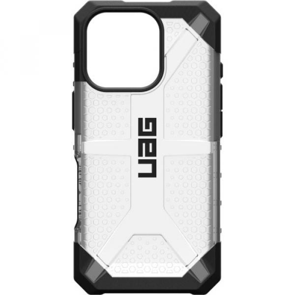 Etui pancerne Urban Armor Gear Plasma do iPhone 16 Pro, przezroczyste z czarną ramką