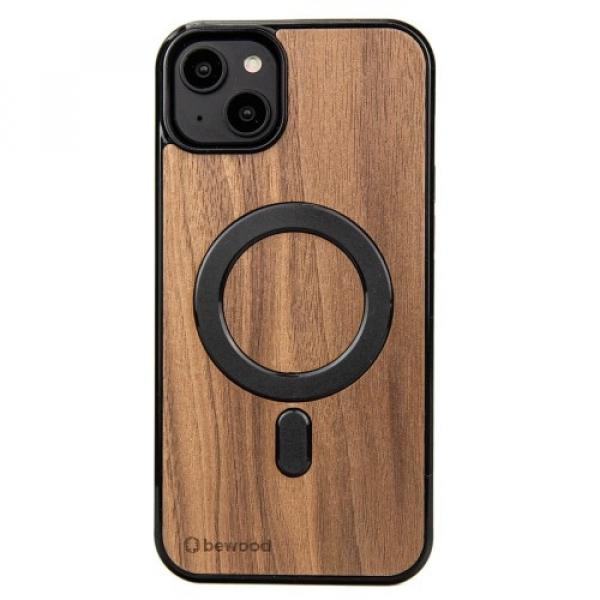 Drewniane etui do iPhone 14 Plus, Bewood Orzech Amerykański MagSafe