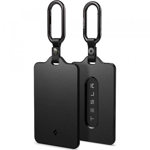Etui na klucz/kartę do Tesli, Spigen Card Holder Case 2-Pack, czarne