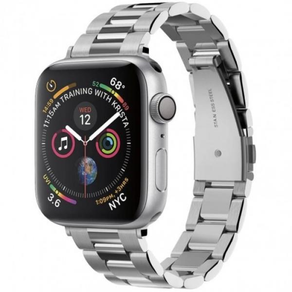 Pasek Spigen Band Modern Fit Apple Watch 42/41/40/38 mm, srebrny
