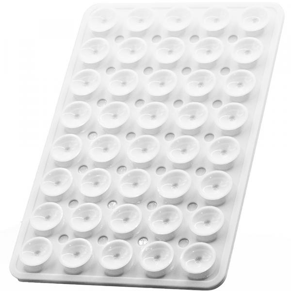 Uchwyt na telefon z przyssawką Mobile Origin Sticker Phone Mount O1, półprzezroczysto-biały