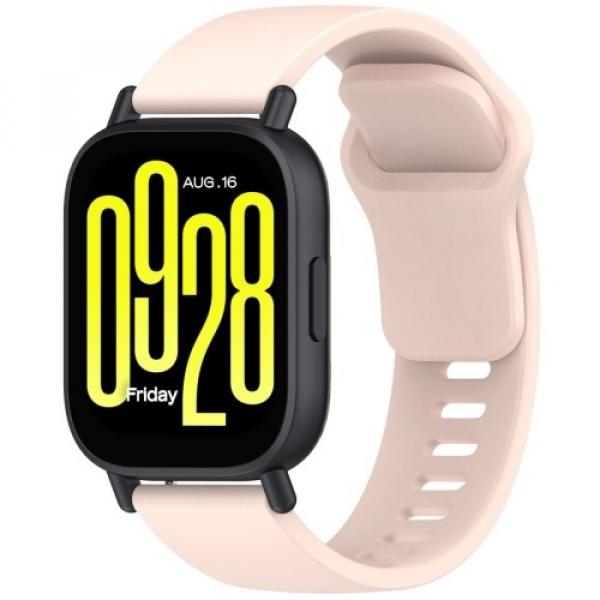 Pasek silikonowy do smartwatcha, Bizon Strap Watch Silicone Pro H, QuickRelease 22 mm, różowy