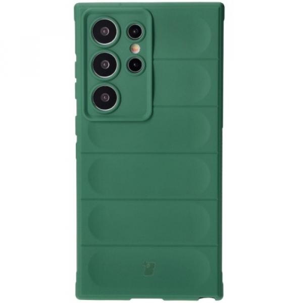 Pancerne etui Bizon Case Tur do Galaxy S24 Ultra, ciemnozielone