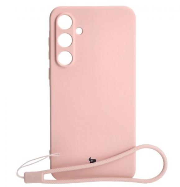 Etui Bizon Case Silicone do Galaxy A55 5G, jasnoróżowe