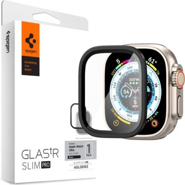 Szkło ramkowe Spigen Glas.tR Slim Pro 1-Pack do Apple Watch Ultra 2/1 49 mm, czarne