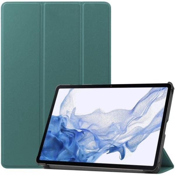 Etui Bizon Case Tab Croc do Galaxy Tab S8 / S7, ciemnozielone