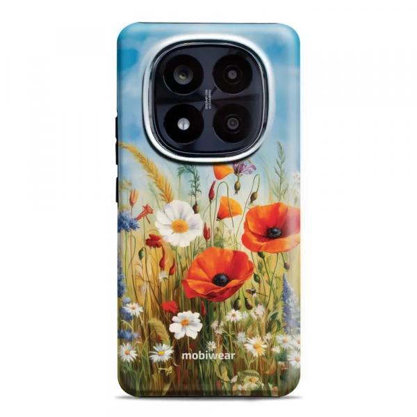 Etui ochronne do Xiaomi Redmi Note 14 Pro Plus 5G, Mobiwear Elite Pro, łąkowe kwiaty