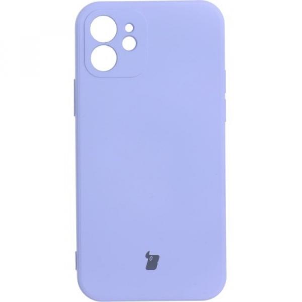 Etui Bizon Case Silicone do iPhone 12, fioletowe