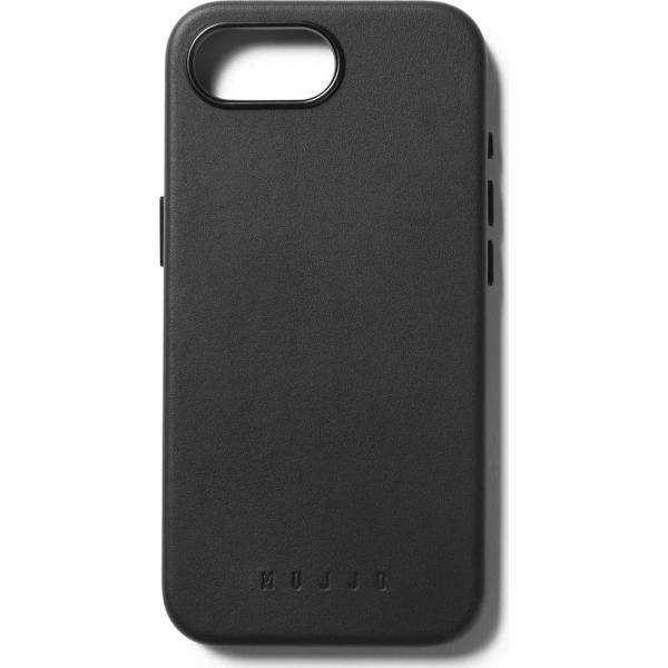 Etui Mujjo Full Leather Case do MagSafe do iPhone 16e, czarne