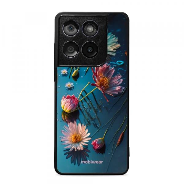 Etui ochronne do Motorola Edge 60 Fusion, Mobiwear Glossy Case, niebiesko-kwieciste