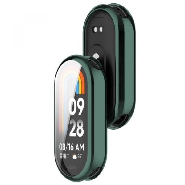 Etui z osłoną ekranu Bizon Case Watch Felipe do Xiaomi Smart Band 9, zielone