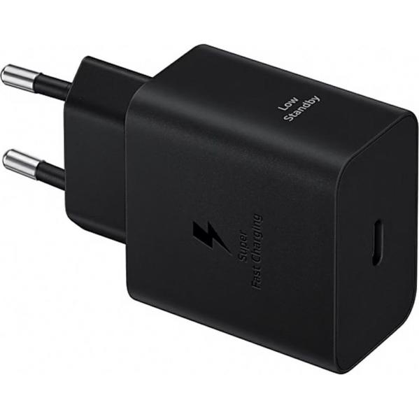 Ładowarka sieciowa GaN Samsung Power Adapter 45W, 1x USB-C, PD, PPS, czarna