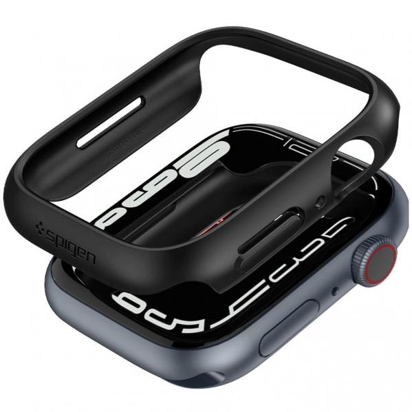 OUTLET: Etui Spigen Thin Fit Apple Watch 41 mm, czarne