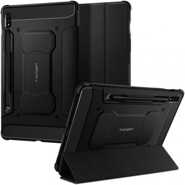 OUTLET: Etui Spigen Rugged Armor Pro Galaxy Tab S8/S7, czarne