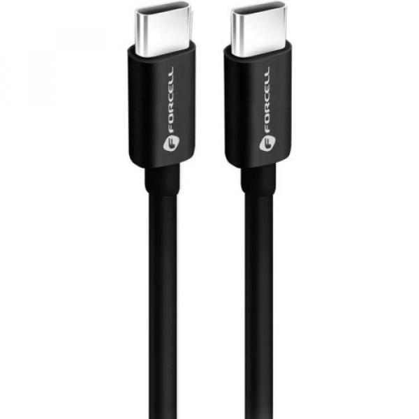 Kabel Forcell C338 USB-C do USB-C, 60W, PD, QC4.0, 3 m, czarny