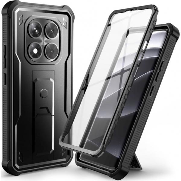 Etui pancerne Tech-Protect Kevlar Pro do Xiaomi Redmi Note 14 Pro 5G / POCO X7 5G, czarne