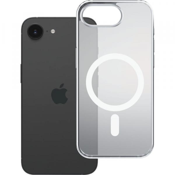 Etui 3mk Frosty MagCase do iPhone 16e, półprzezroczyste z białym