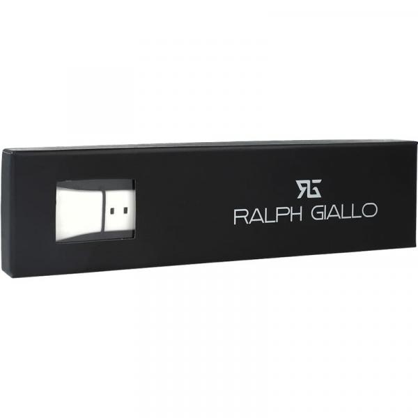 OUTLET: Silikonowy pasek Ralph Giallo do etui na Apple Watch 49/46/45/44 mm, biały ze srebrną sprzączką