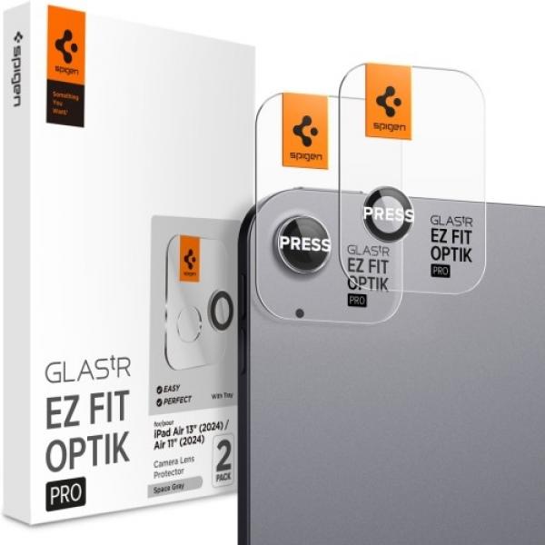 Szkło na aparat Spigen Glas.tR Ez Fit Optik Pro 2-Pack do iPad Air 11\