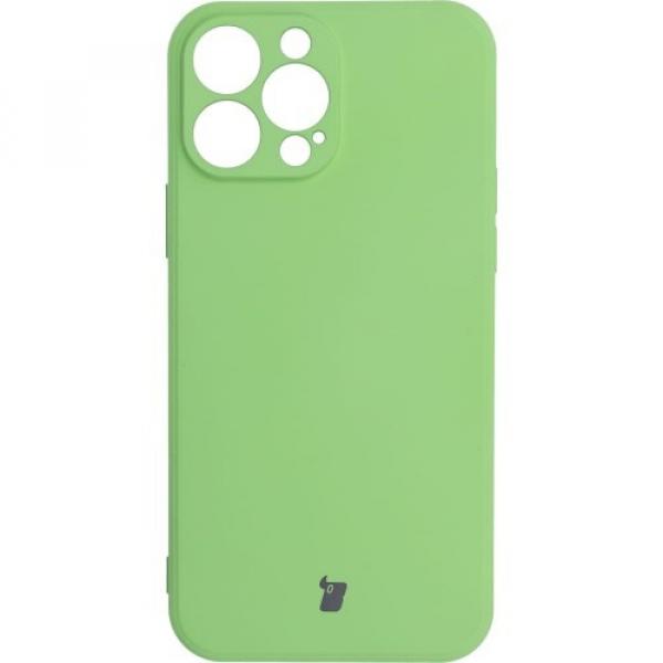 Etui Bizon Case Silicone do iPhone 13 Pro Max, zielone