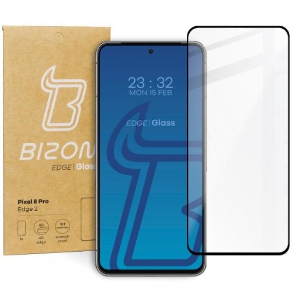 Szkło hartowane Bizon Glass Edge 2 do Pixel 8 Pro, czarne