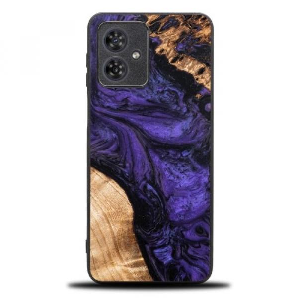 Drewniane etui Bewood Unique - Violet do Motorola Moto G54 5G