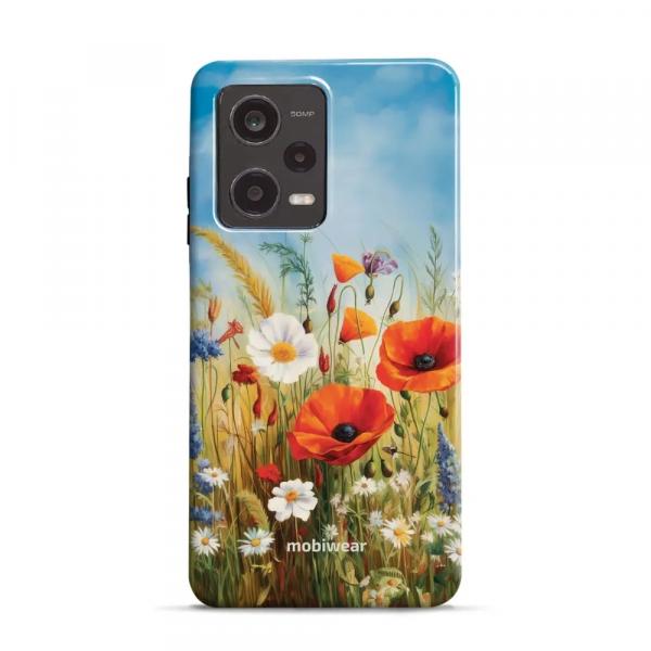 Etui ochronne do Xiaomi Redmi Note 12 Pro 5G, Mobiwear Elite Pro, łąkowe kwiaty