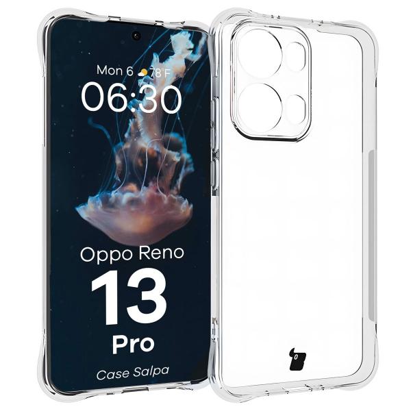Elastyczne etui Bizon Case Salpa do Oppo Reno13 Pro, przezroczyste