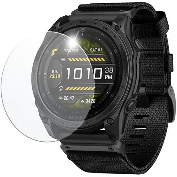 Szkło hartowane FIXED Smartwatch Tempered Glass do Garmin Tactix 8 AMOLED 51 mm / SOLAR 51 mm, 2 sztuki