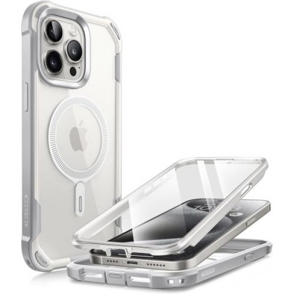 Etui pancerne Supcase i-Blason Ares Mag SP z MagSafe do iPhone 15 Pro Max, białe