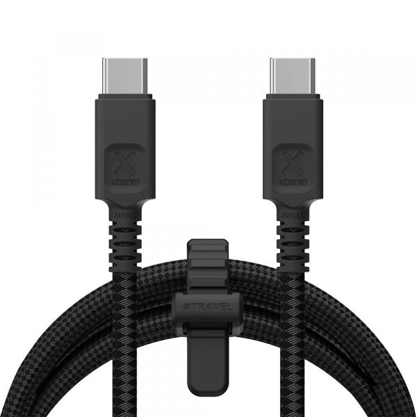 Kabel oplatany Xtorm NextGen USB-C 240W PD, PPS, 1.5m, czarny