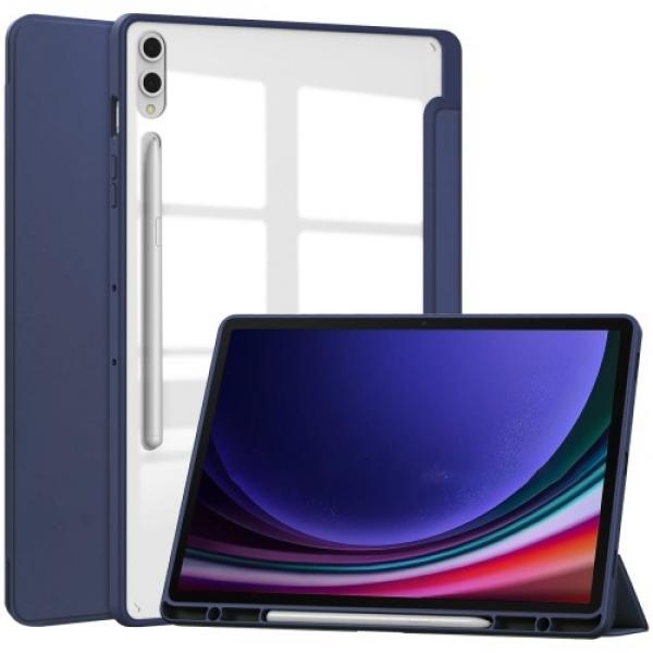 Etui Bizon Case Tab Clear Matt do Galaxy Tab S10 Plus / S9 Plus, granatowe