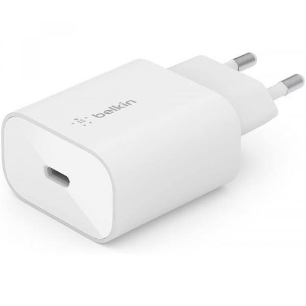 Ładowarka sieciowa Belkin Boost Wall USB-C PD 3.0 PPS 25W, biała
