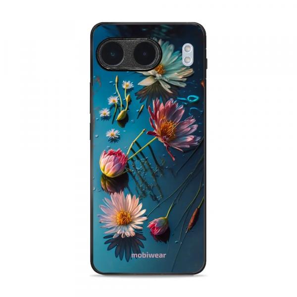 Etui ochronne do OnePlus Nord 4, Mobiwear Glossy Case, niebiesko-kwieciste