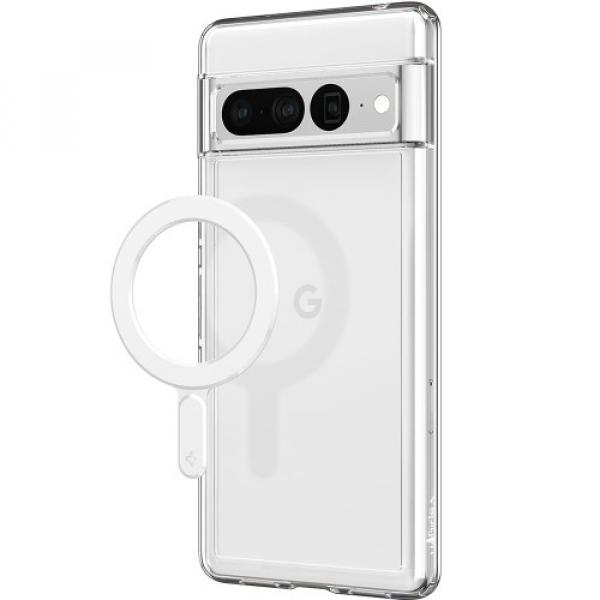 Ring Spigen OneTap MagSafe Magnetic Plate dla etui bez MagSafe, biały