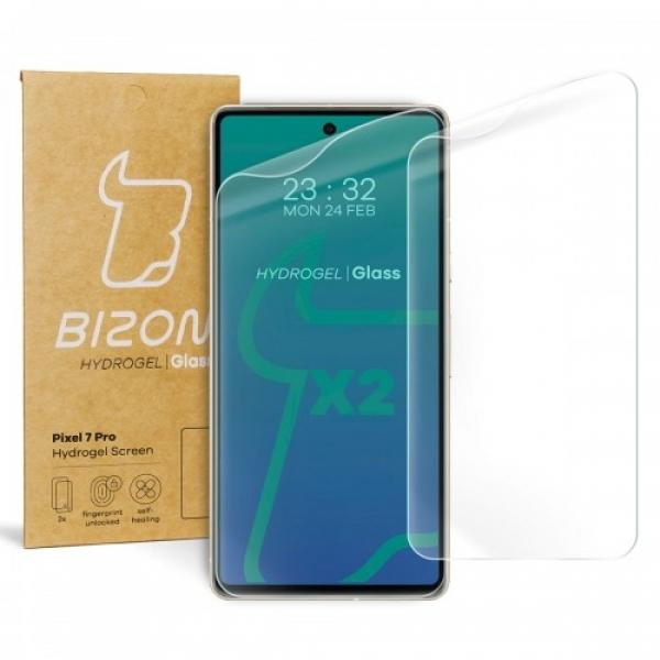 Folia hydrożelowa na ekran Bizon Glass Hydrogel dla Pixel 7 Pro, 2 sztuki