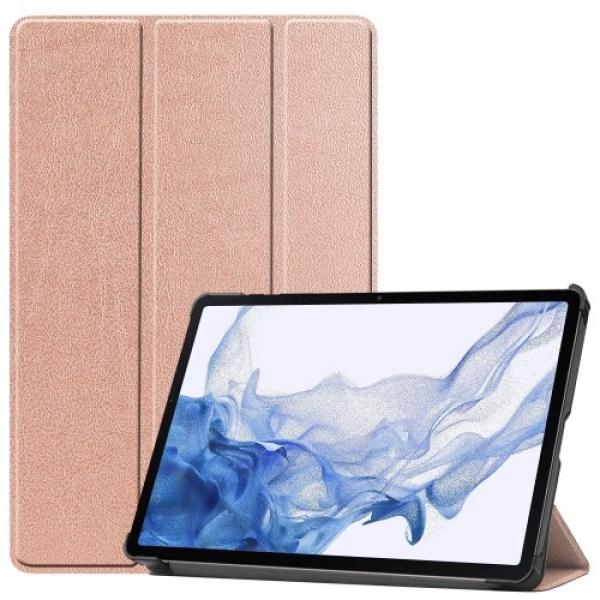 Etui Bizon Case Tab Croc do Galaxy Tab S9, różowozłote