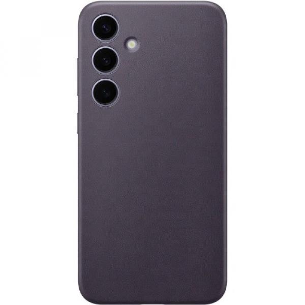 Etui Samsung Vegan Leather Cover do Galaxy S24 Plus, ciemnofioletowe