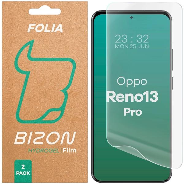 Folia hydrożelowa na ekran Bizon Glass Hydrogel Front Duo do Oppo Reno13 Pro, 2 sztuki