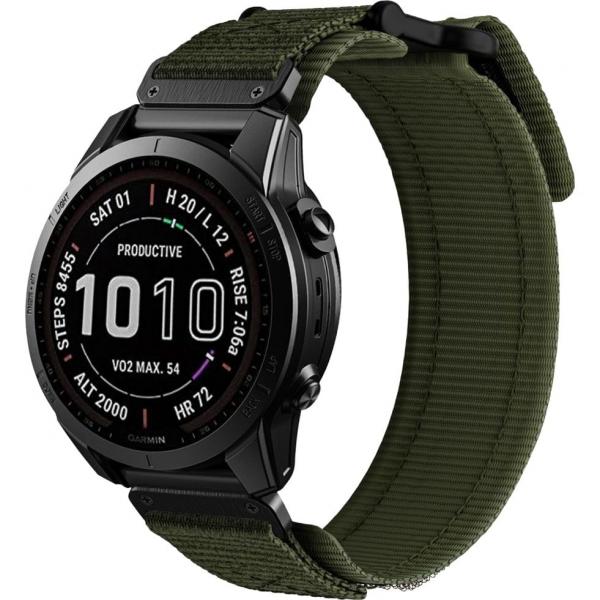 OUTLET: Pasek Tech-Protect Scout Pro, QuickFit 22 mm do Garmin Fenix 8 (47 mm) / E / 7 Pro / 7 / 6 Pro / 6, zielony
