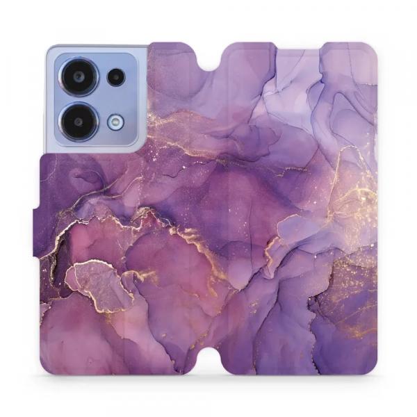 Etui z klapką do Xiaomi Poco M6 Pro 4G, Mobiwear Book, fioletowe