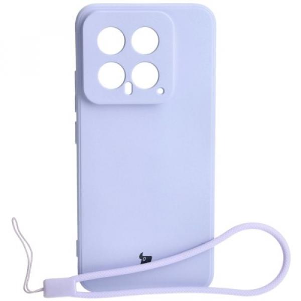 Etui Bizon Case Silicone Sq do Xiaomi 14, jasnofioletowe