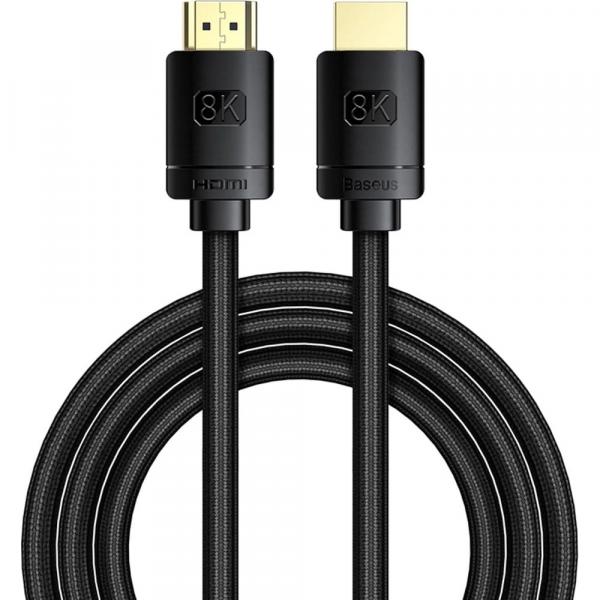 Kabel Baseus High Definition Series HDMI - HDMI 2.1 8K / 60Hz / 48 Gbps, 1 m, czarny
