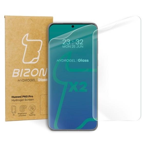 Folia hydrożelowa na ekran Bizon Glass Hydrogel do Huawei P60 Pro, 2 sztuki