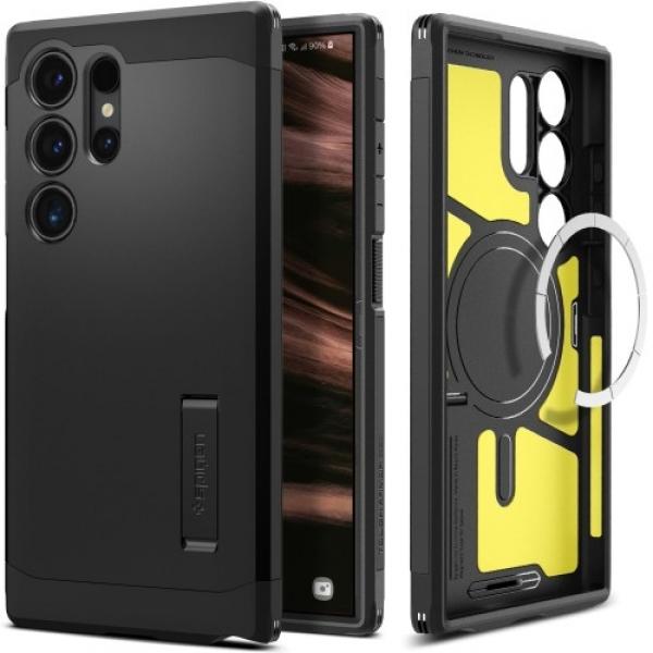 Etui Spigen Tough Armor MagFit do Galaxy S24 Ultra, czarne