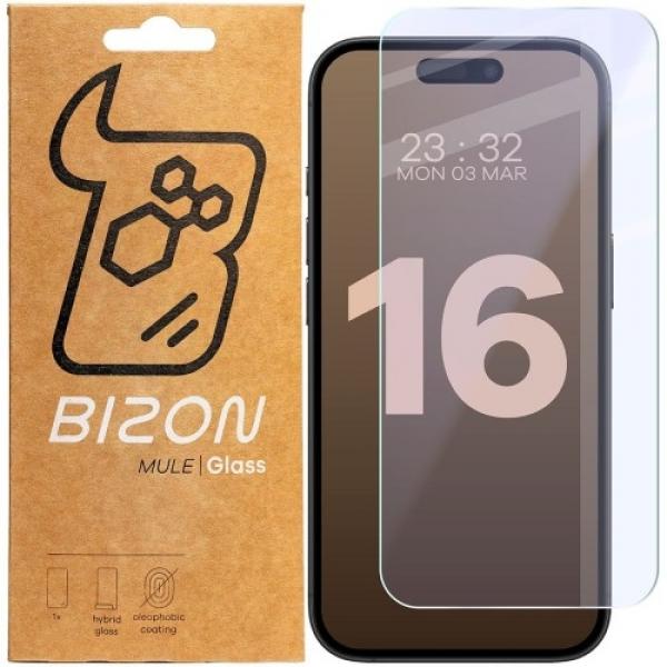 Elastyczne szkło hybrydowe Bizon Glass Mule do iPhone 16