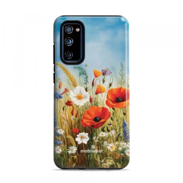 Etui ochronne do Galaxy S20 FE, Mobiwear Elite Pro, łąkowe kwiaty