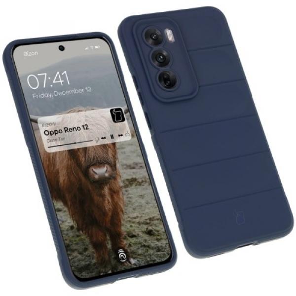 Pancerne etui Bizon Case Tur do Oppo Reno 12, granatowe