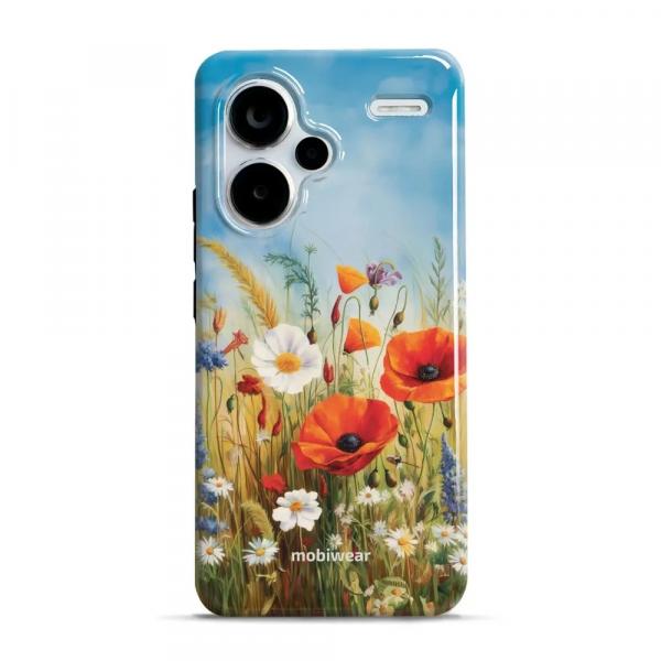 Etui ochronne do Xiaomi Redmi Note 13 Pro Plus 5G, Mobiwear Elite Pro, łąkowe kwiaty